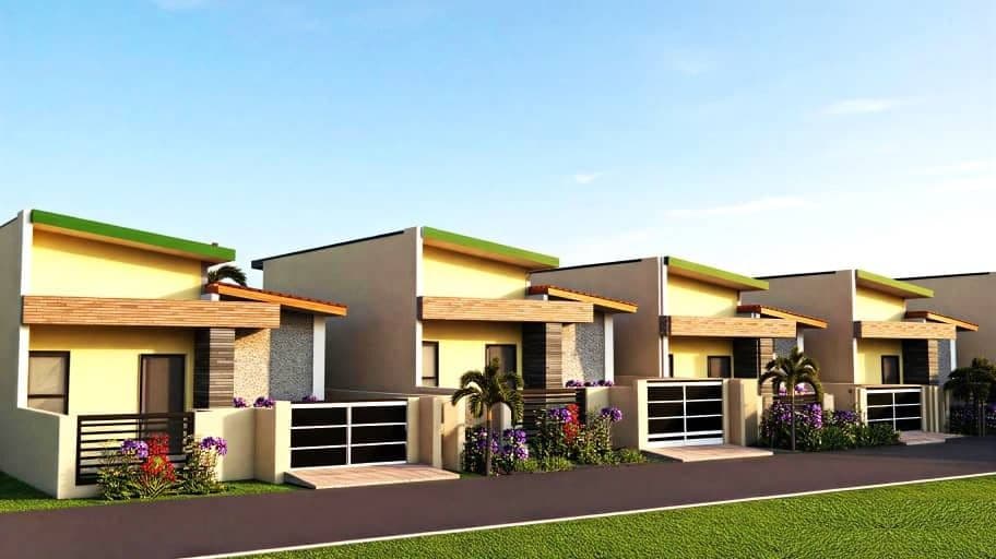 Street of villas in the Saphir 1 project, architect's view