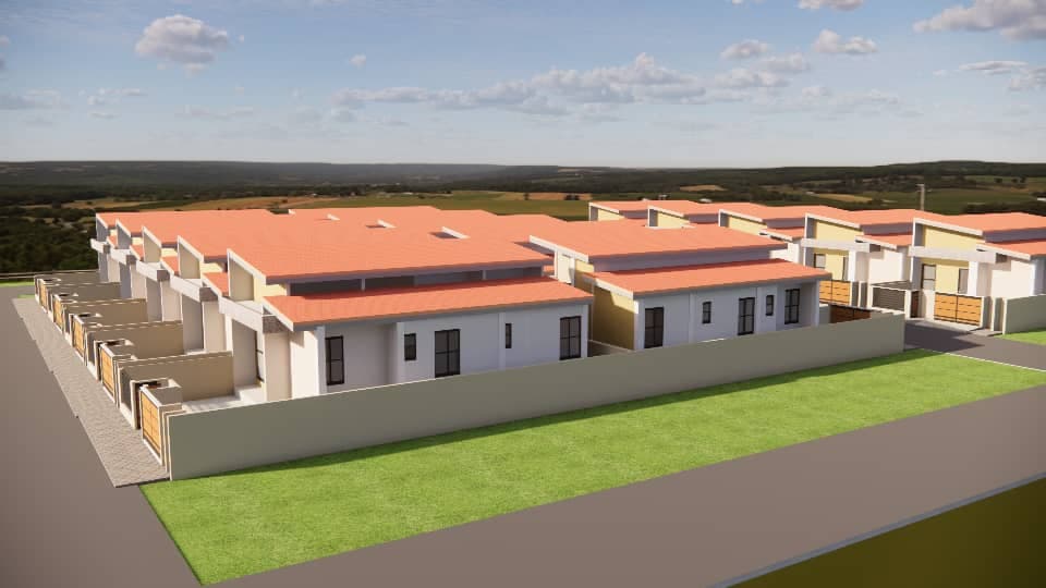Saphir 1 villas seen from the side