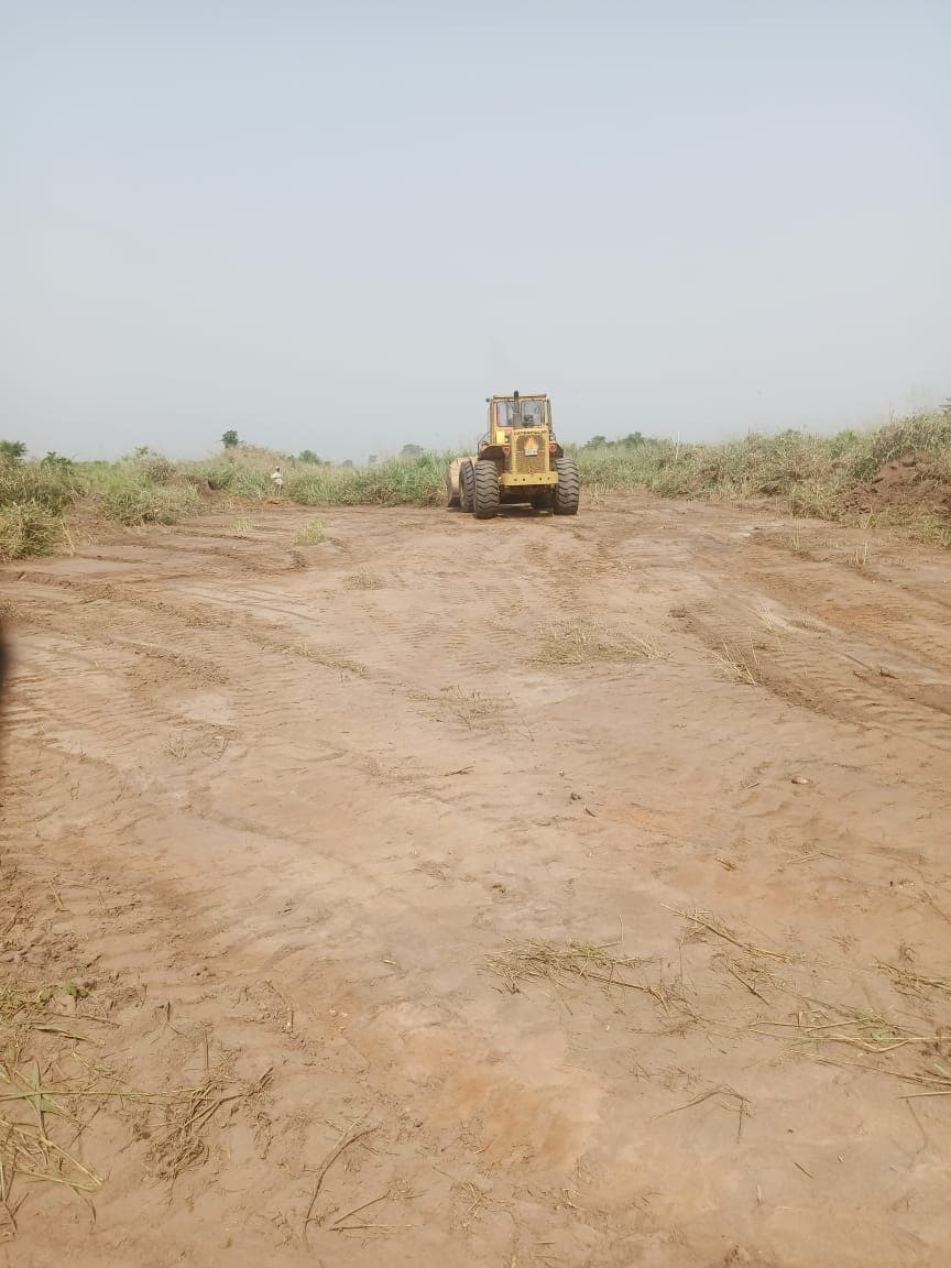 Road being built on the Saphir 1 site